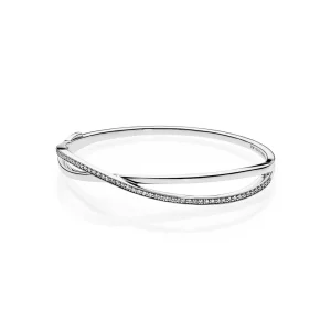 (image pour) PANDORA Entrelacé, Bracelet en CZ Transparent - PE00038-1