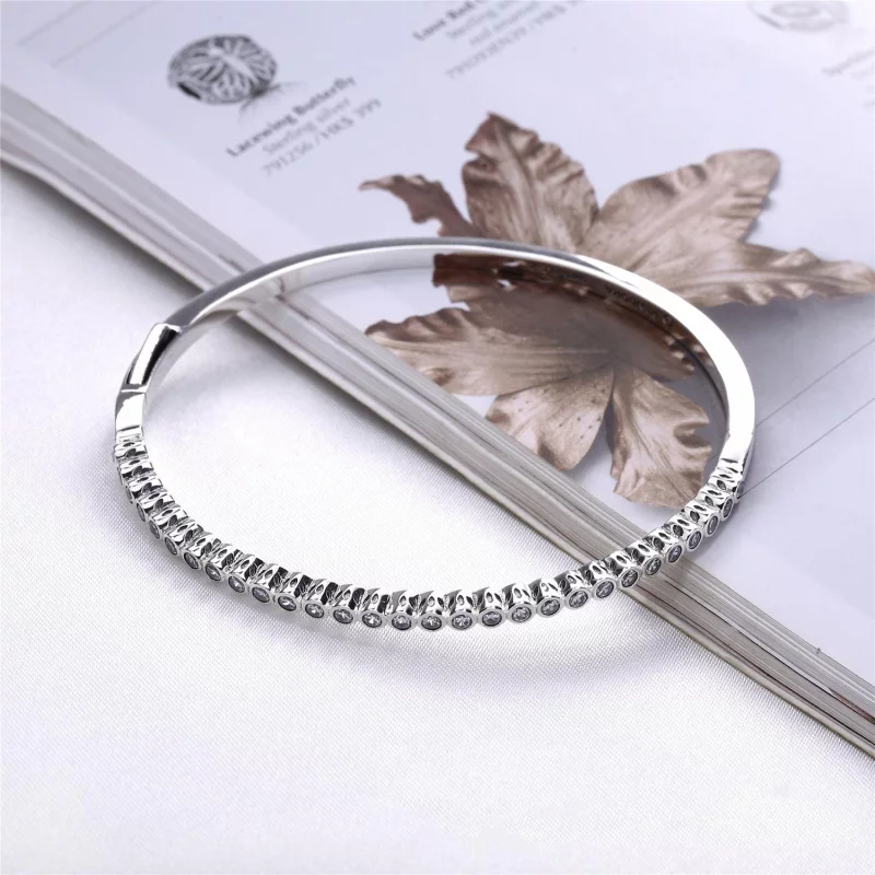 (image pour) PANDORA - Jonc en Argent, Brillant séduisant - 590531CZ - Afficher 2