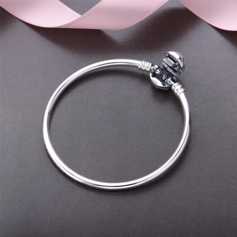 (image pour) PANDORA - Jonc en Argent Moments Flocon de neige - 590740CZ - Afficher 3