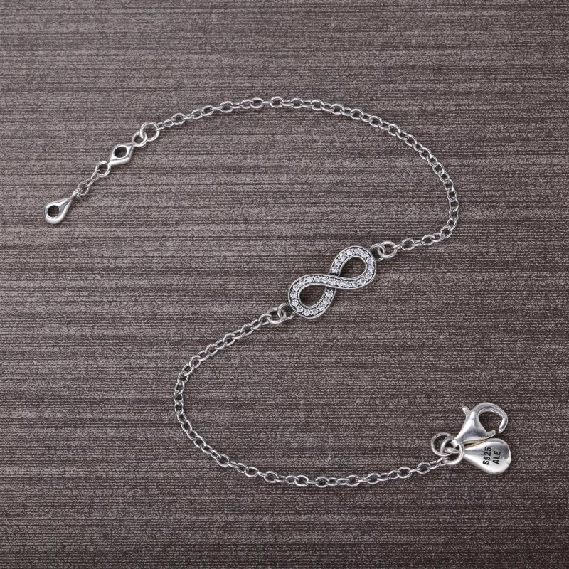 (image pour) PANDORA - Symbole d'infini, cz incolore - 590509CZ - Bracelets - Afficher 2