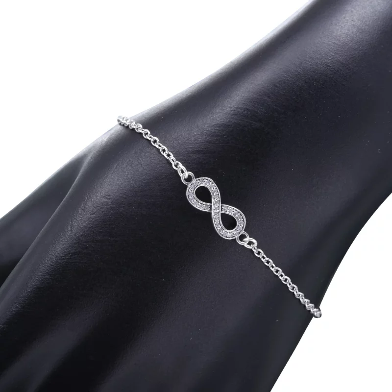 (image pour) PANDORA - Symbole d'infini, cz incolore - 590509CZ - Bracelets - Afficher 3