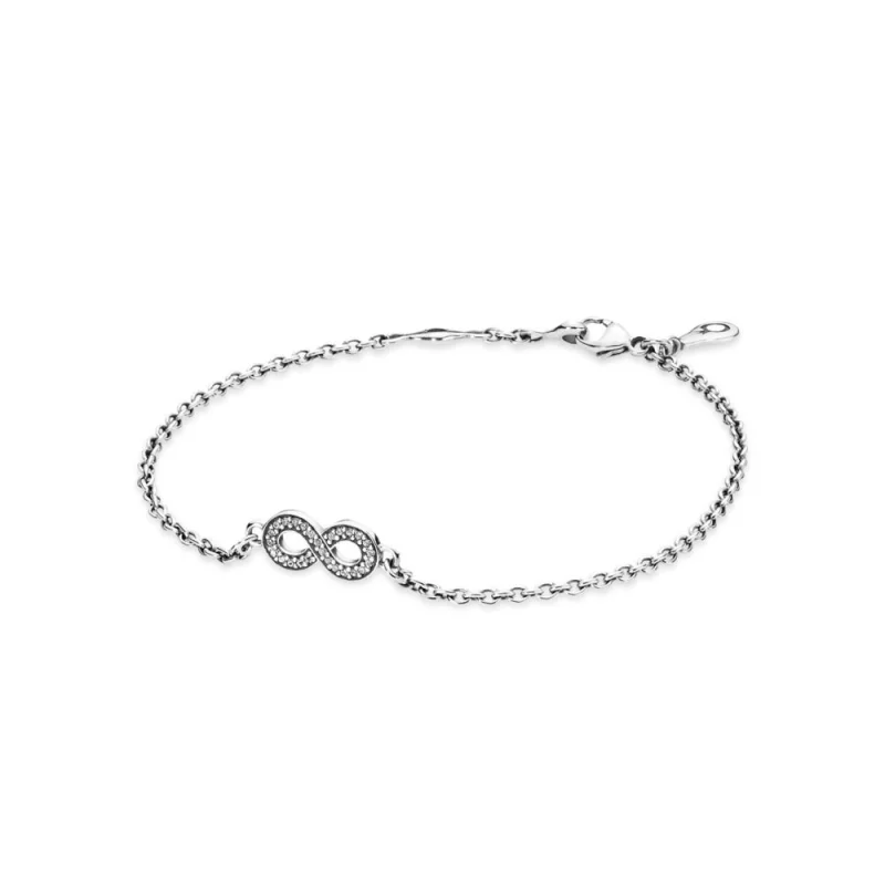 (image pour) PANDORA - Symbole d'infini, cz incolore - 590509CZ - Bracelets