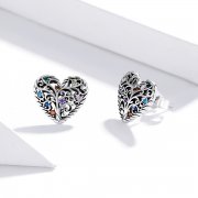 Clous d'Oreilles Style PANDORA Arbre de la vie - SCE933