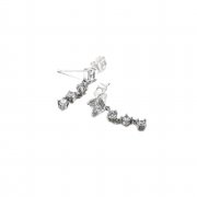 Boucles d'oreilles pendantes rondes et carrées PANDORA Sparkling - 290045C01
