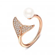Bague Ouverte Style PANDORA Sirène pétillante - SCR286