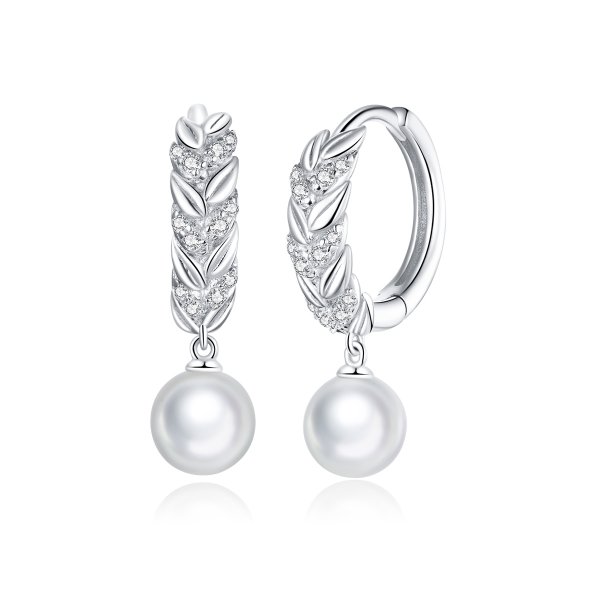 Pendants d'Oreilles Style PANDORA Blé Brillant - BSE446