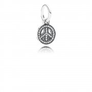 PANDORA - Symbole de paix, cz incolore - 791308CZ - Charms