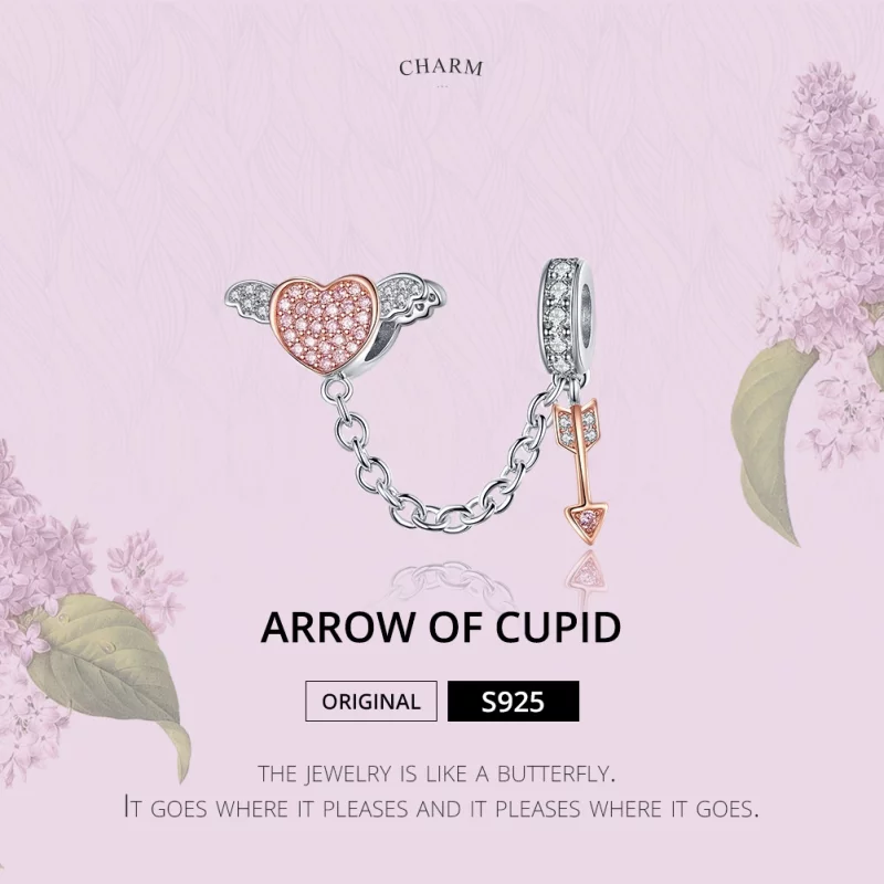 (image pour) Chaîne de Confort Style PANDORA Flèche de Cupidon - SCC1208 - Afficher 2