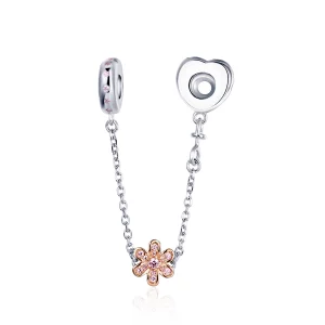 (image pour) Chaîne de Confort Style PANDORA Fleur d'amour - SCC1113