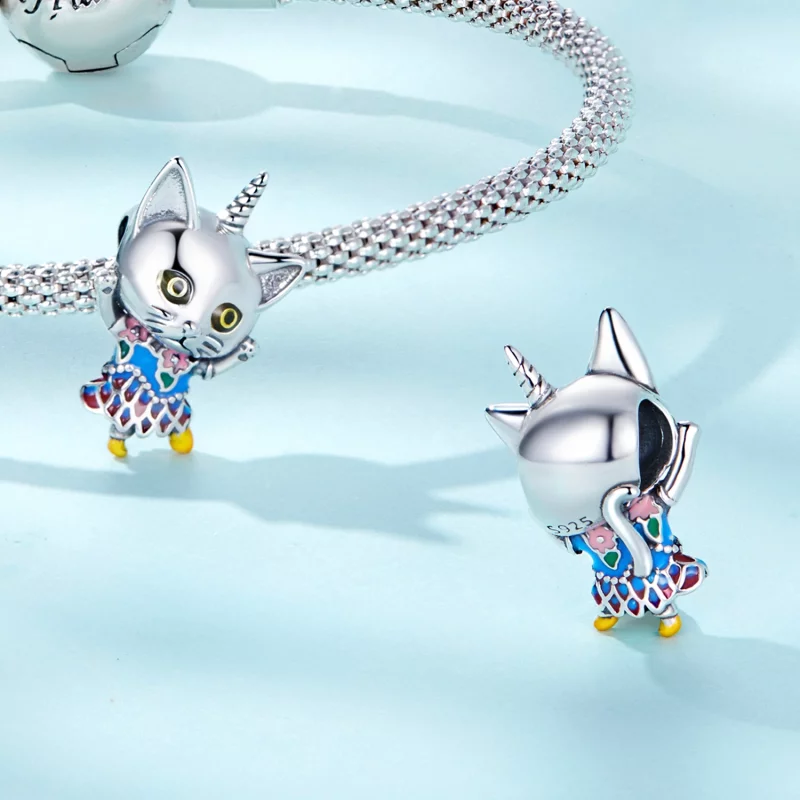 (image pour) Charm chat bizarre de style Pandora - SCC2378 - Afficher 4