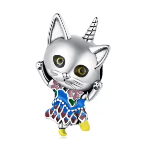(image pour) Charm chat bizarre de style Pandora - SCC2378
