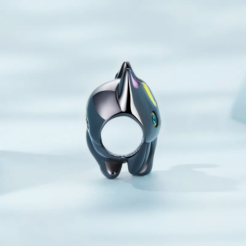 (image pour) Charm chat lunaire de style Pandora - SCC2386 - Afficher 3