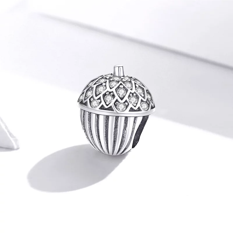 (image pour) Charm "Cône de pin chanceux" de style Pandora - BSC337 - Afficher 2