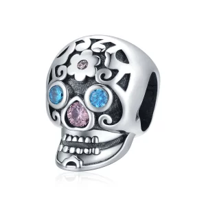 (image pour) Charm crâne ajouré de style Pandora - BSC524