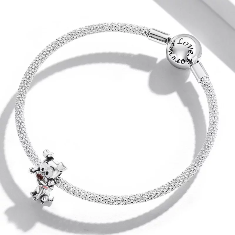 (image pour) Charm de chien mignon de style Pandora - SCC2121 - Afficher 3