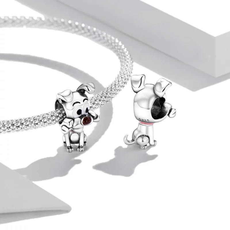 (image pour) Charm de chien mignon de style Pandora - SCC2121 - Afficher 4