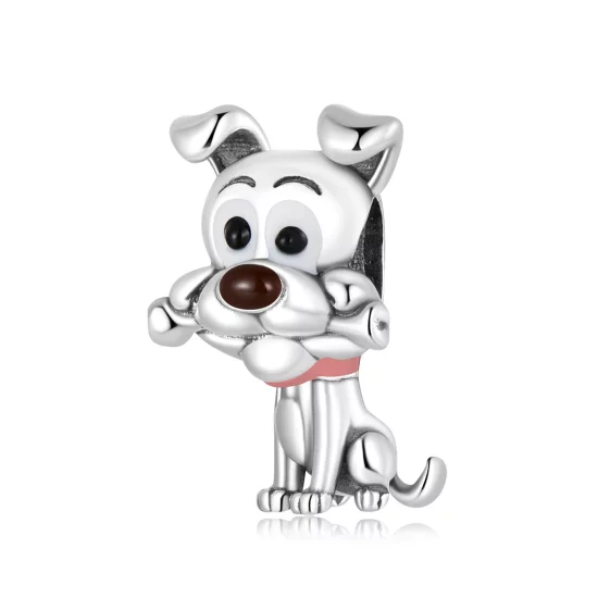(image pour) Charm de chien mignon de style Pandora - SCC2121