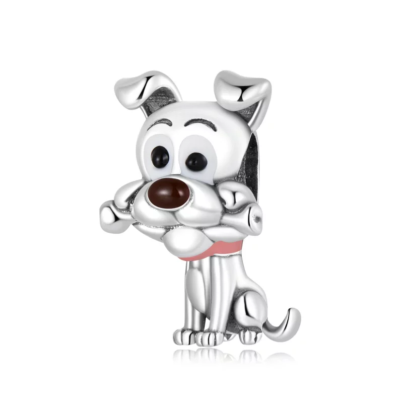 (image pour) Charm de chien mignon de style Pandora - SCC2121