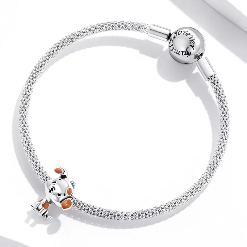 (image pour) Charm de chien mignon de style Pandora - SCC2159 - Afficher 3
