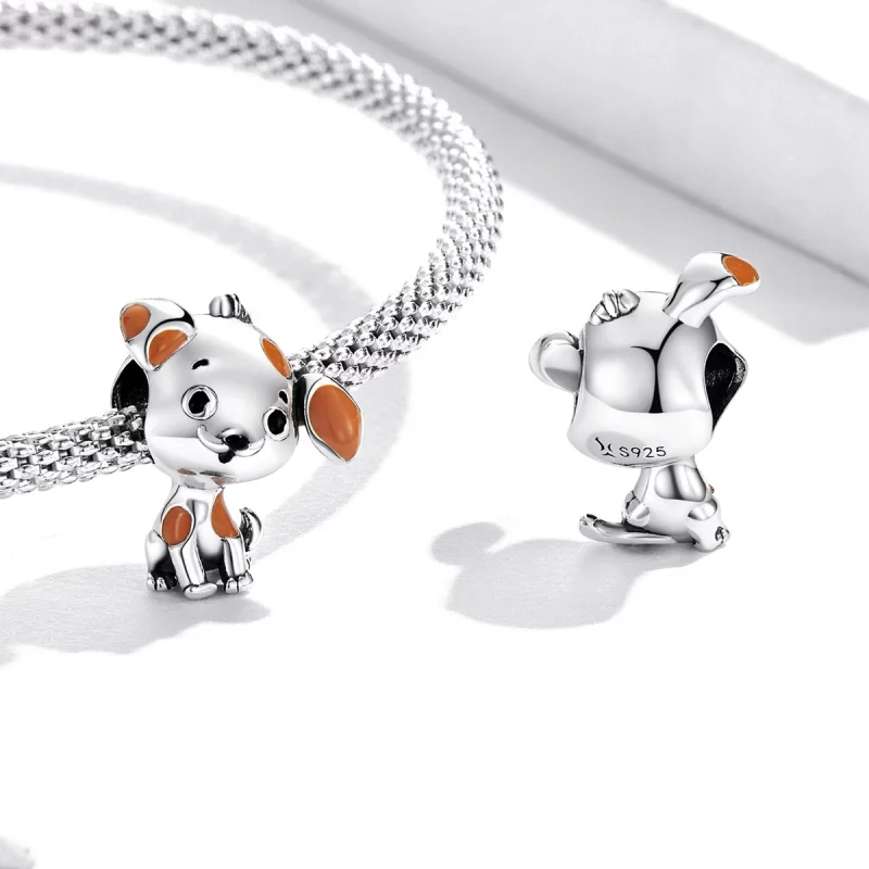(image pour) Charm de chien mignon de style Pandora - SCC2159 - Afficher 4