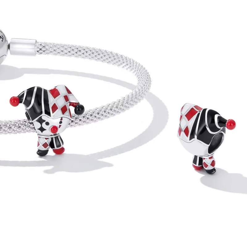 (image pour) Charm de clown de poker de style Pandora - SCC2237 - Afficher 4