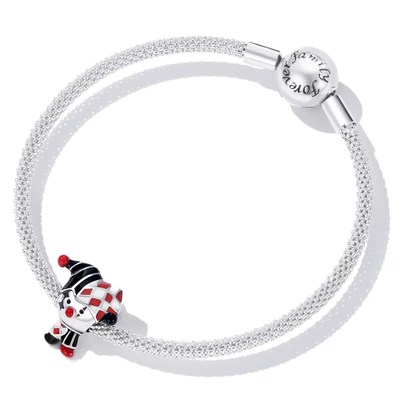 (image pour) Charm de clown de poker de style Pandora - SCC2237 - Afficher 5