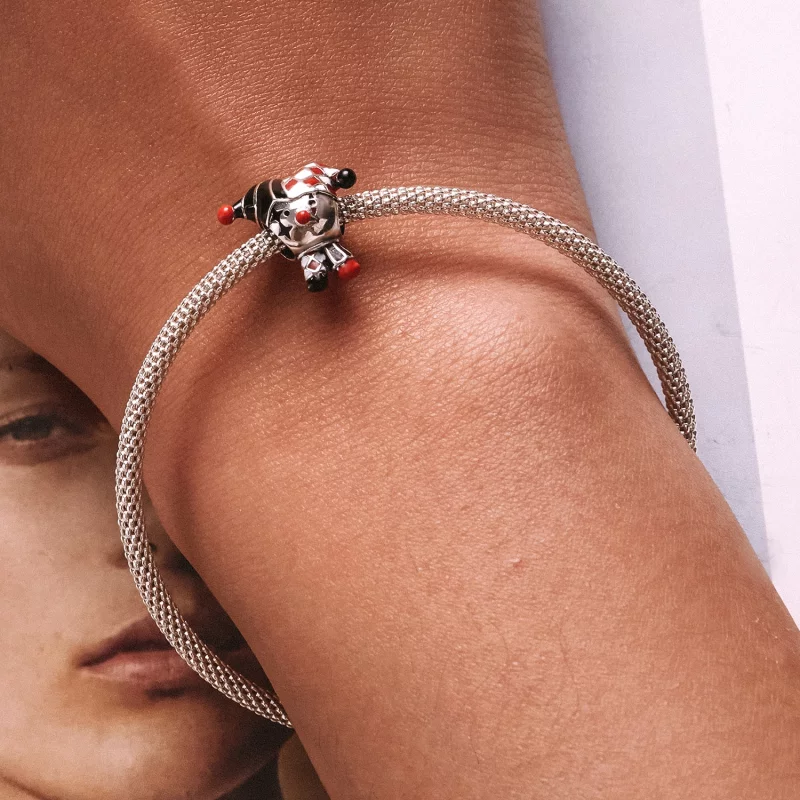 (image pour) Charm de clown de poker de style Pandora - SCC2237 - Afficher 6