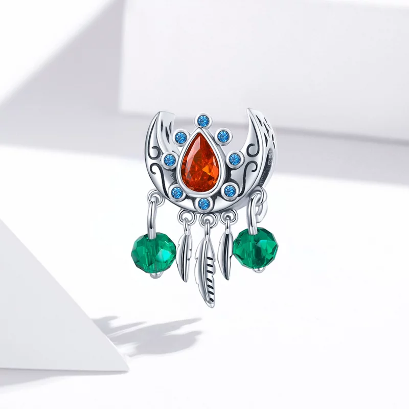 (image pour) Charm de style Pandora attrape-rêves lune - BSC452 - Afficher 2