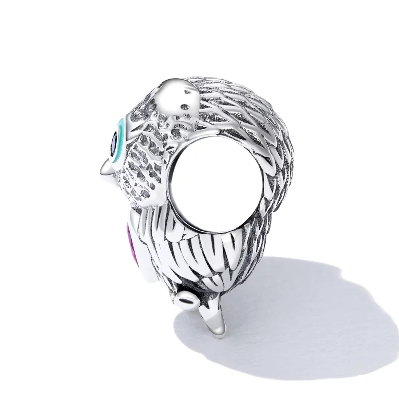 (image pour) Charm de style Pandora avec un mignon hibou - SCC2253 - Afficher 3