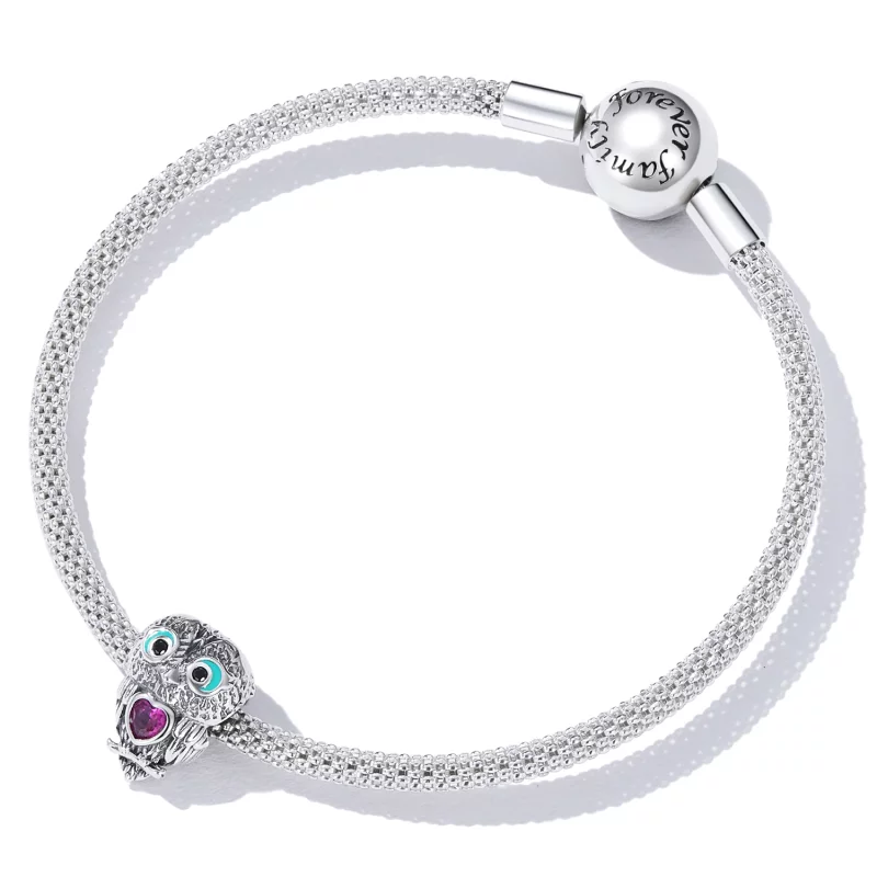 (image pour) Charm de style Pandora avec un mignon hibou - SCC2253 - Afficher 5