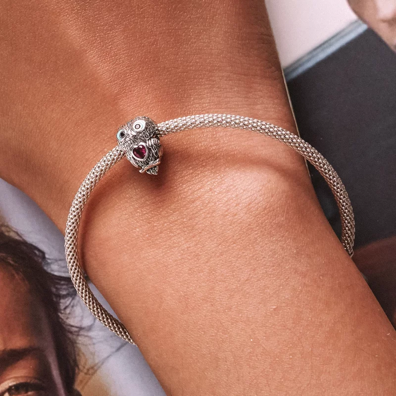 (image pour) Charm de style Pandora avec un mignon hibou - SCC2253 - Afficher 6