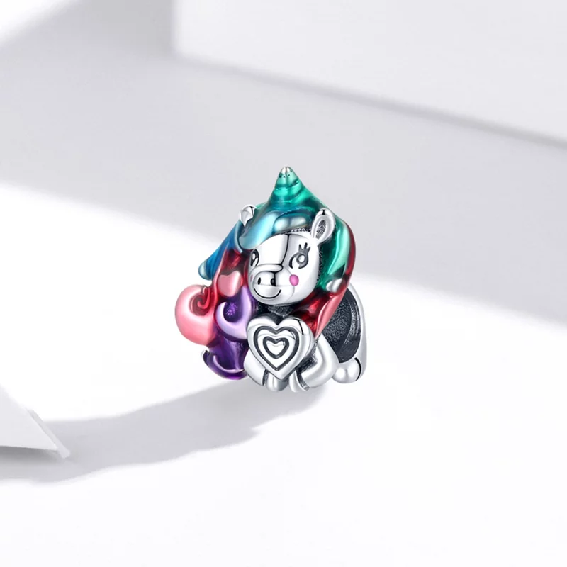 (image pour) Charm de style Pandora avec un poney fantastique - SCC1919 - Afficher 2