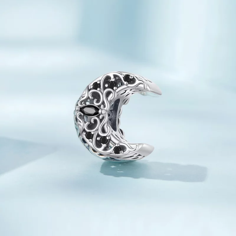 (image pour) Charm de style Pandora Dark Night Moon - SCC2370 - Afficher 2