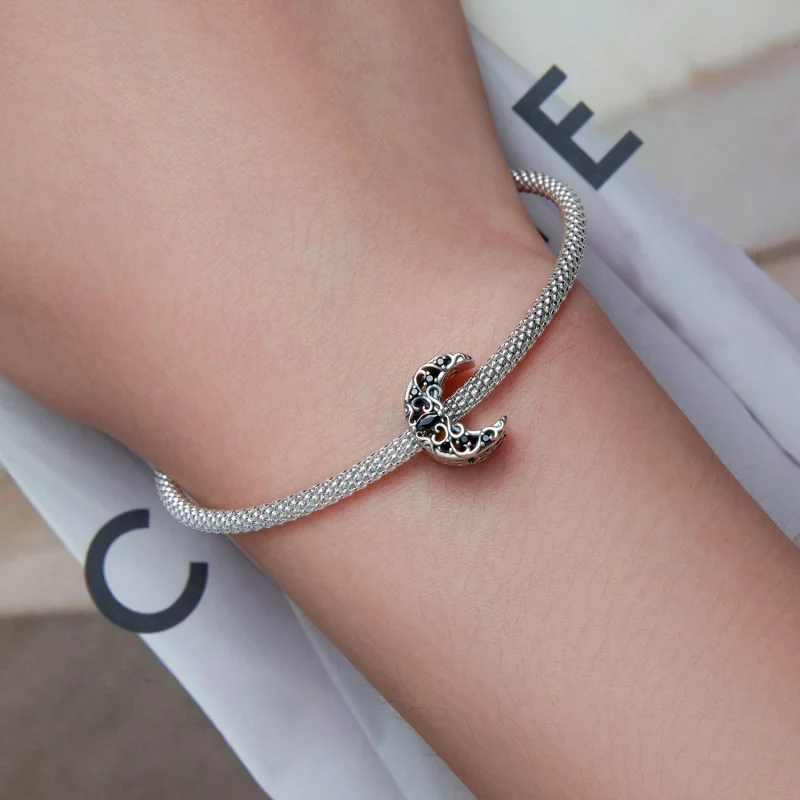(image pour) Charm de style Pandora Dark Night Moon - SCC2370 - Afficher 6