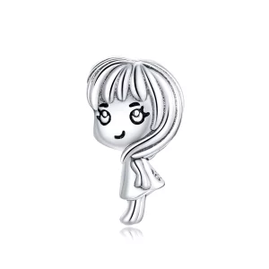 (image pour) Charm de style Pandora en forme de battement de cœur pour fille - BSC399
