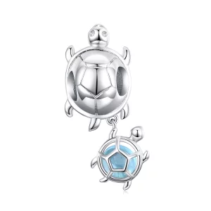 (image pour) Charm de style Pandora en forme de tortue ludique - BSC332