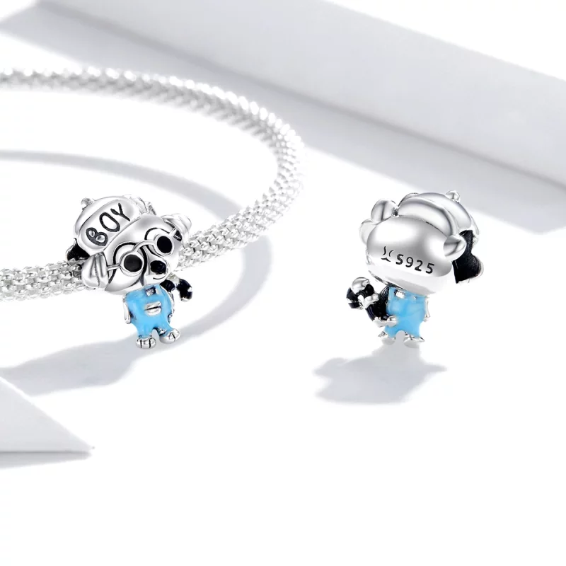 (image pour) Charm de style Pandora Hip Hop Raton Laveur - SCC1629 - Afficher 4