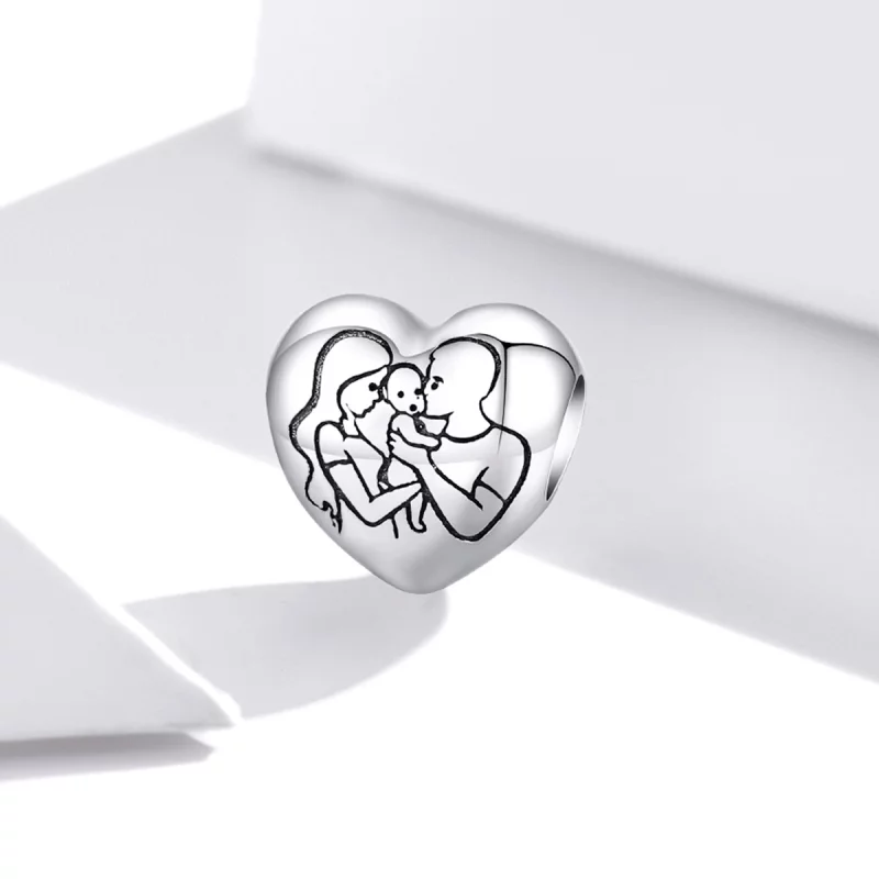 (image pour) Charm de style Pandora pour la famille - BSC494 - Afficher 2