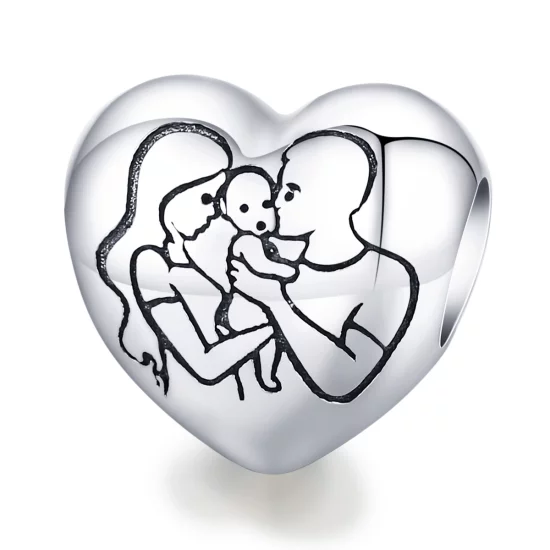 (image pour) Charm de style Pandora pour la famille - BSC494