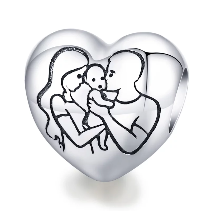 (image pour) Charm de style Pandora pour la famille - BSC494