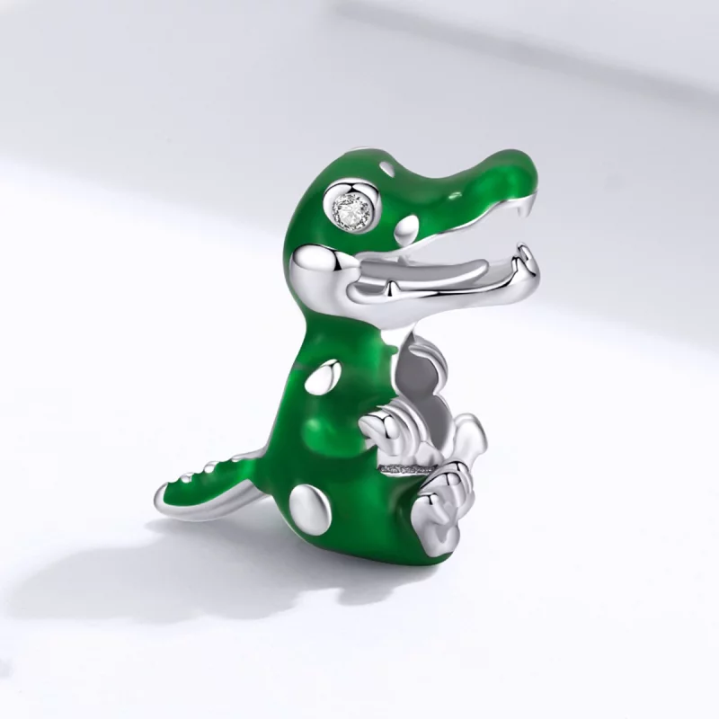 (image pour) Charm en forme de bébé crocodile style Pandora - BSC190 - Afficher 2