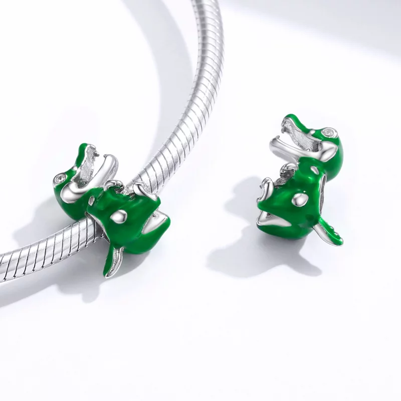 (image pour) Charm en forme de bébé crocodile style Pandora - BSC190 - Afficher 4