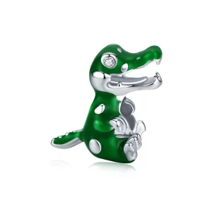 (image pour) Charm en forme de bébé crocodile style Pandora - BSC190