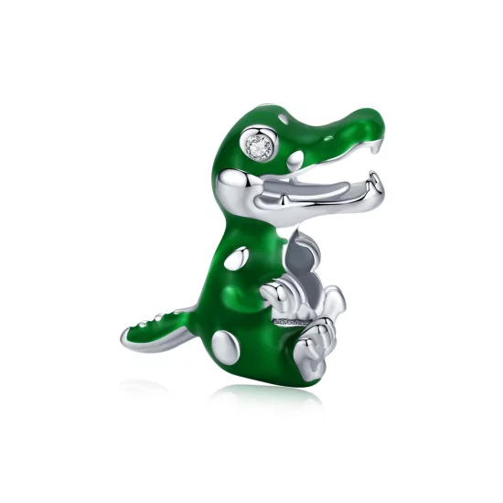 (image pour) Charm en forme de bébé crocodile style Pandora - BSC190