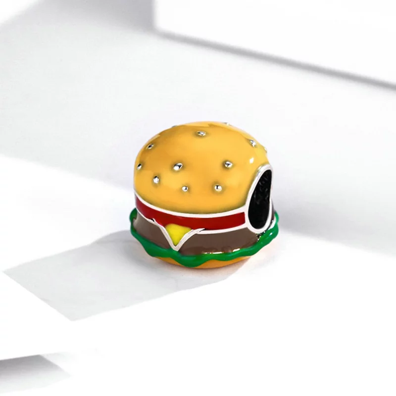 (image pour) Charm en forme de burger gastronomique de style Pandora - SCC2014 - Afficher 2