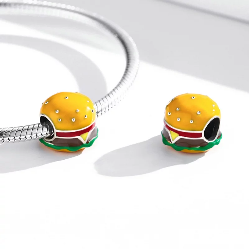 (image pour) Charm en forme de burger gastronomique de style Pandora - SCC2014 - Afficher 4