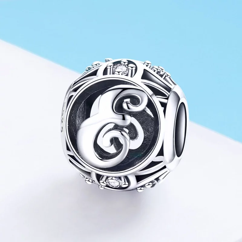 (image pour) Charm en forme de lettre E de style Pandora - SCC738-E - Afficher 2