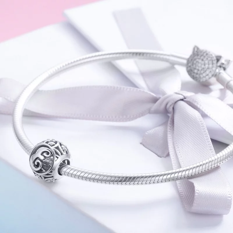 (image pour) Charm en forme de lettre E de style Pandora - SCC738-E - Afficher 4