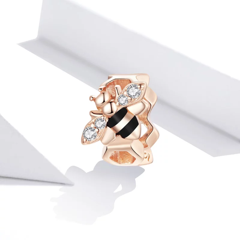 (image pour) Charm en forme de petite abeille de style Pandora - BSC371 - Afficher 2