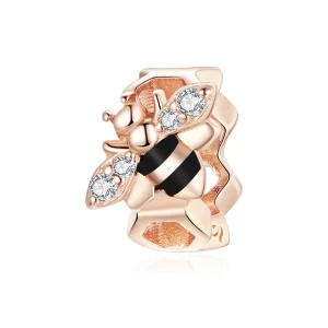 (image pour) Charm en forme de petite abeille de style Pandora - BSC371